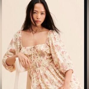 Free people oasis floral midi dress